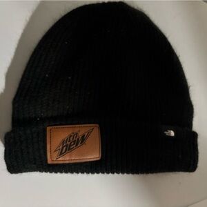 The north face knitted Mt. Dew hat